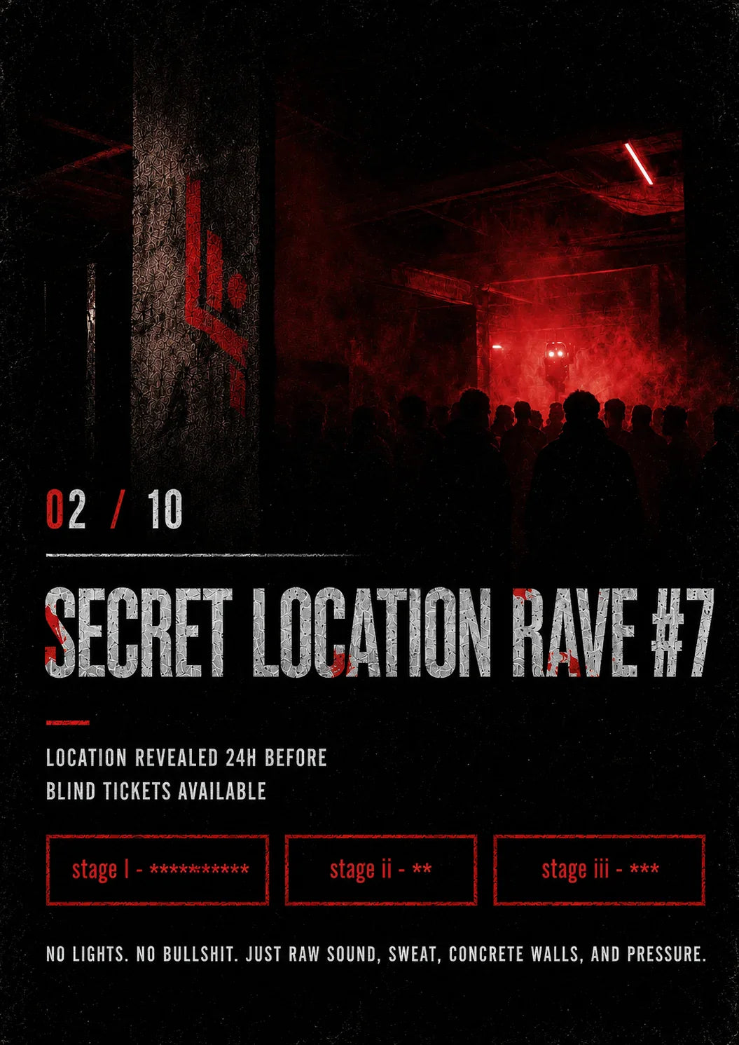 Secret Location Rave #7 poster