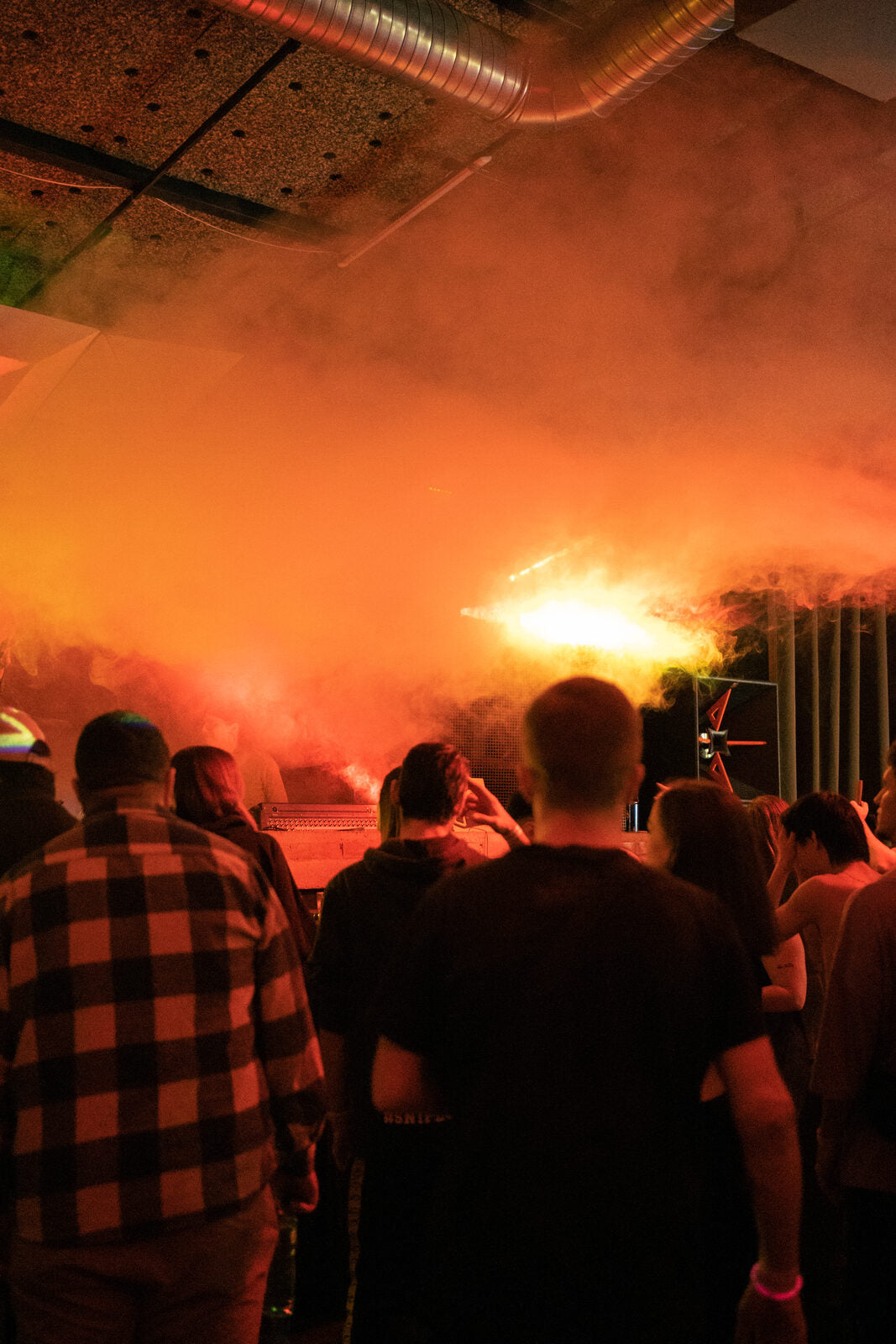 Euphoria crowd under club lights