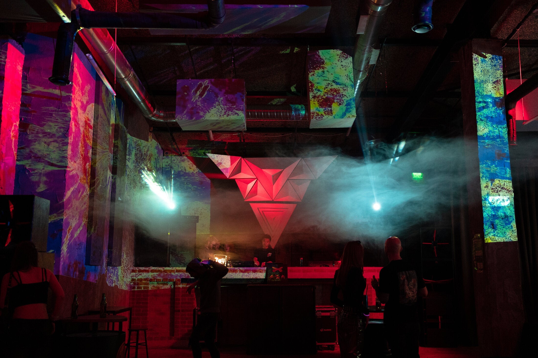 Euphoria Underground club room with lights and smoke